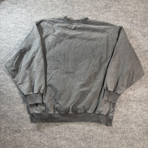 SKIMS Sweatshirt Womens 2X Gray Fleece Crewneck Pullover Solid Casual Lounge - Picture 3 of 5